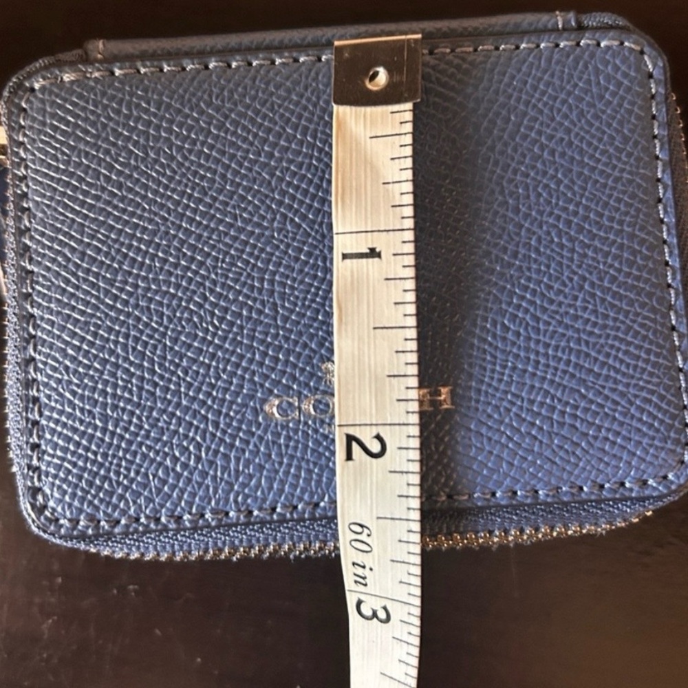 Coach Blue Leather Jewelry Box - Picture 7 of 7
